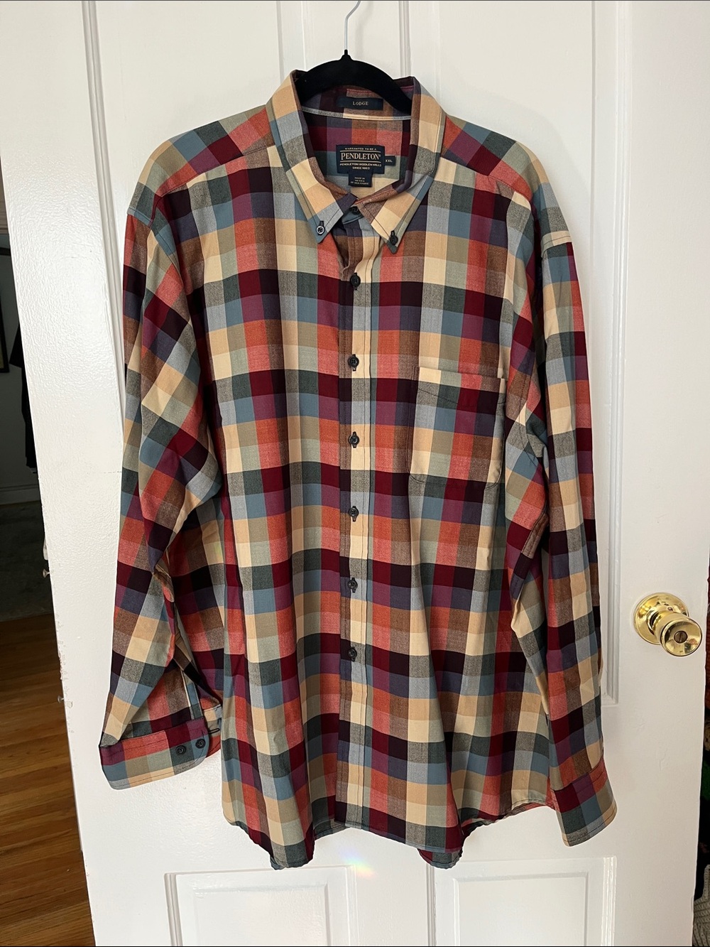Pendleton Men's Plaid Button-Down Shirt - wool
